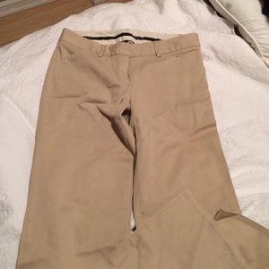 Theory beige boot cut trousers